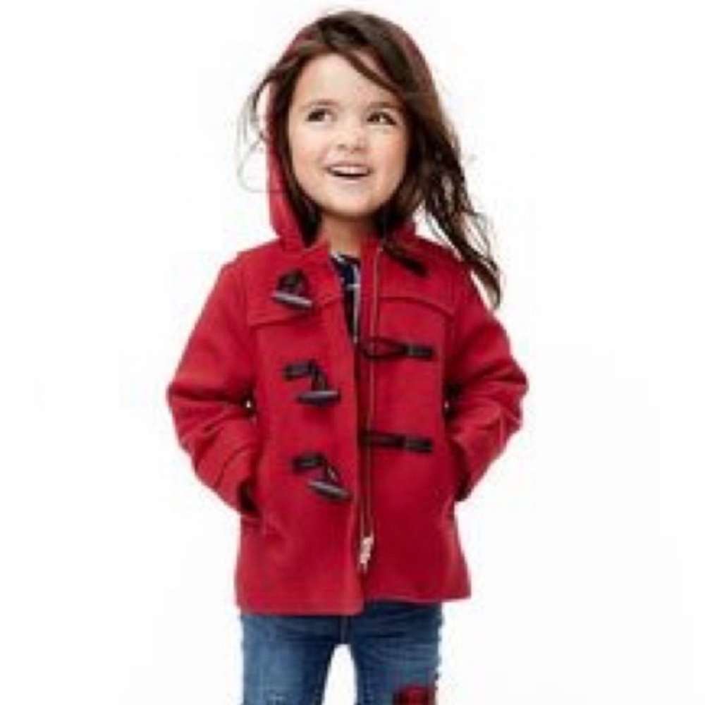Red Gap gap toggle coat 3T